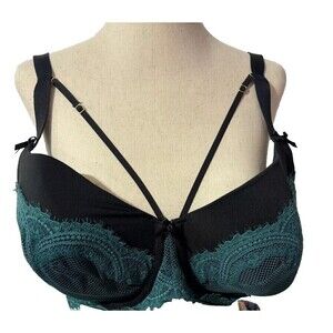 Cacique Boost Balconette Bra‎ 46D Lace Detail Full Coverage Underwire Adjustable